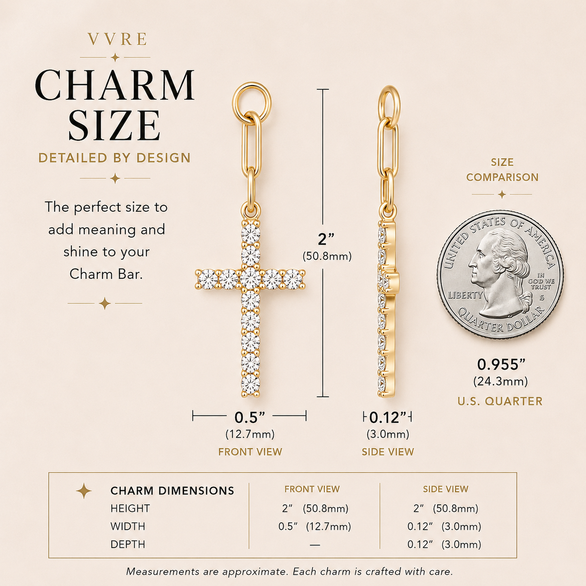 Covered | Pavé Cross Charm