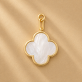 Pearl Muse | Mother-of-Pearl Quatrefoil Charm