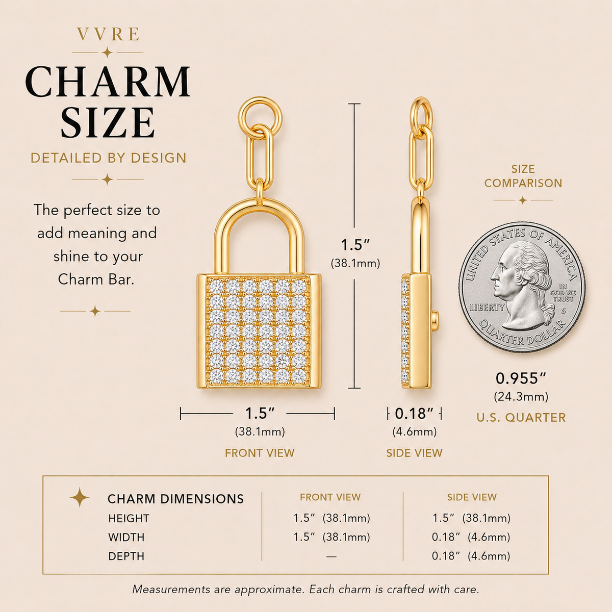 Locked In | Pavé Lock Charm