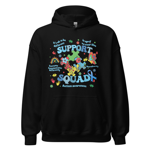 Support Squad Hoodie- Floral