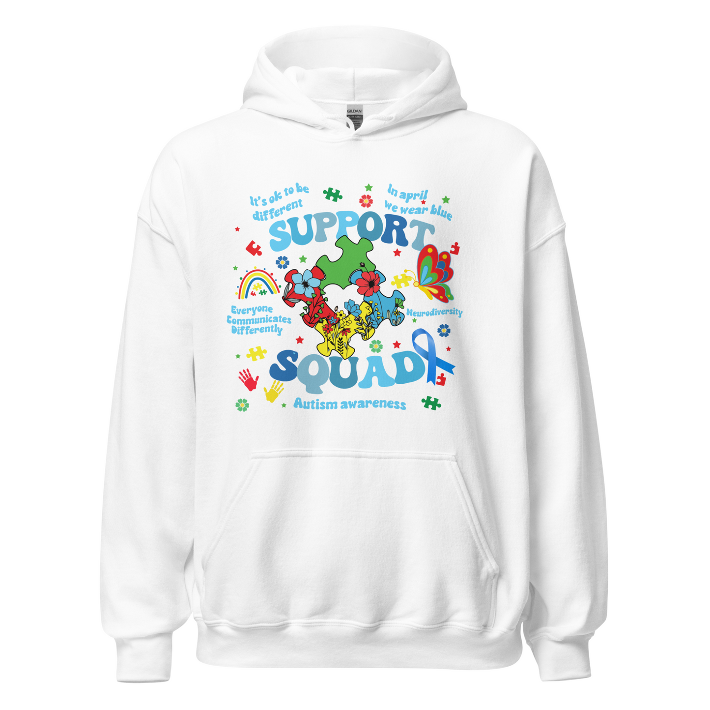Support Squad Hoodie- Floral
