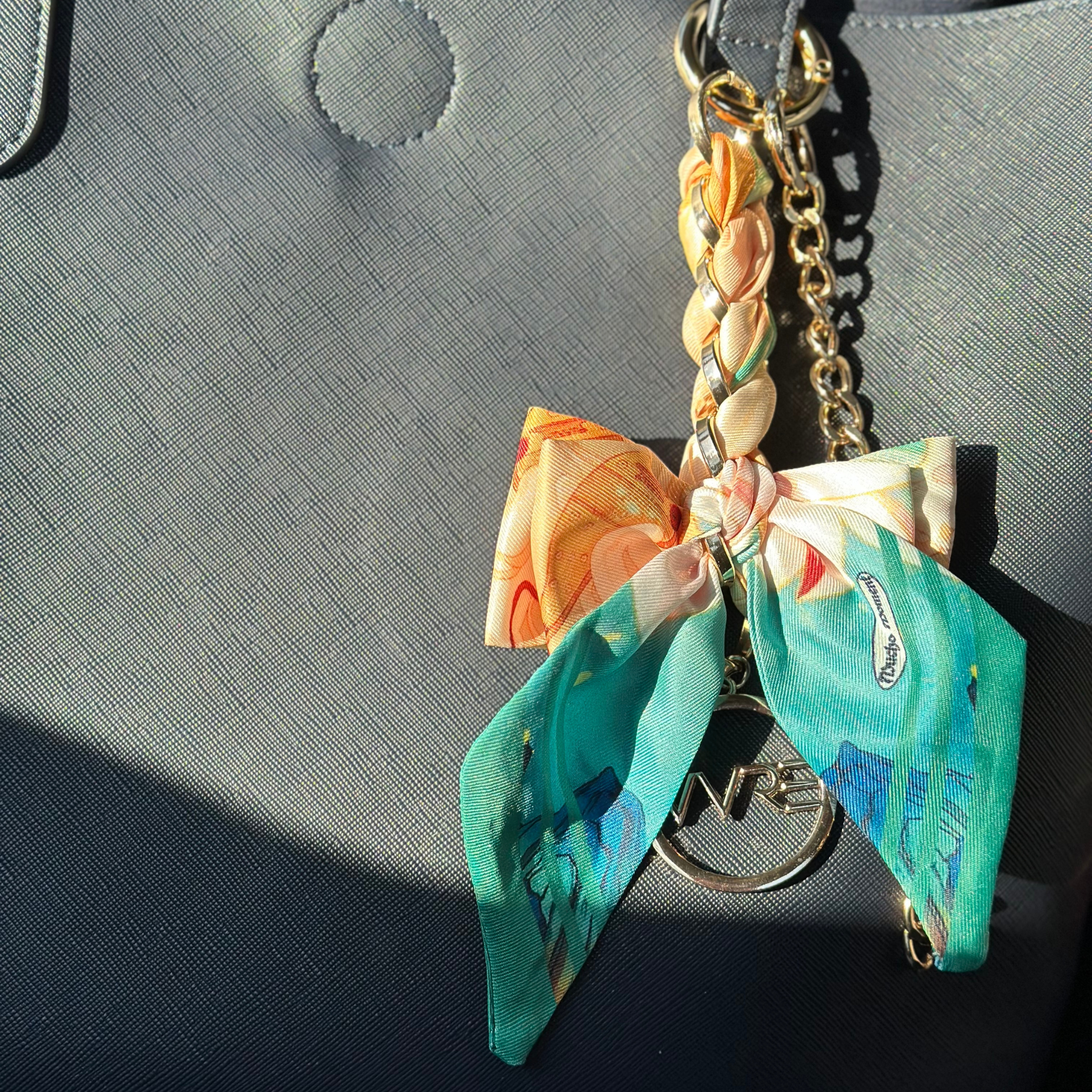 Bow Ribbon Bag Charm- Multi