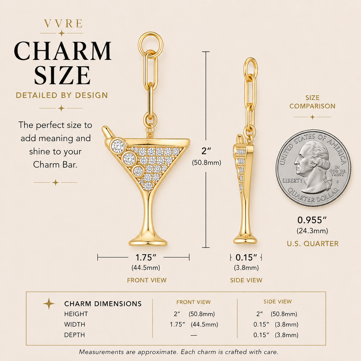 Celebrate Her | Martini Charm