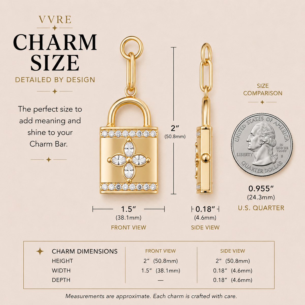Private Collection | Crystal Lock Charm